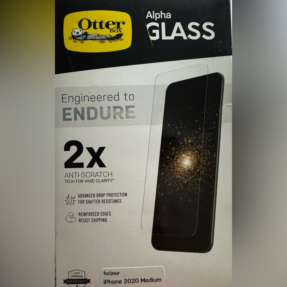 OtterBox Alpha Glass Screen Protector - Black